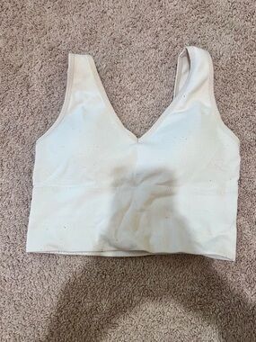 White sports bra #activewear #gymwear #Lululemon